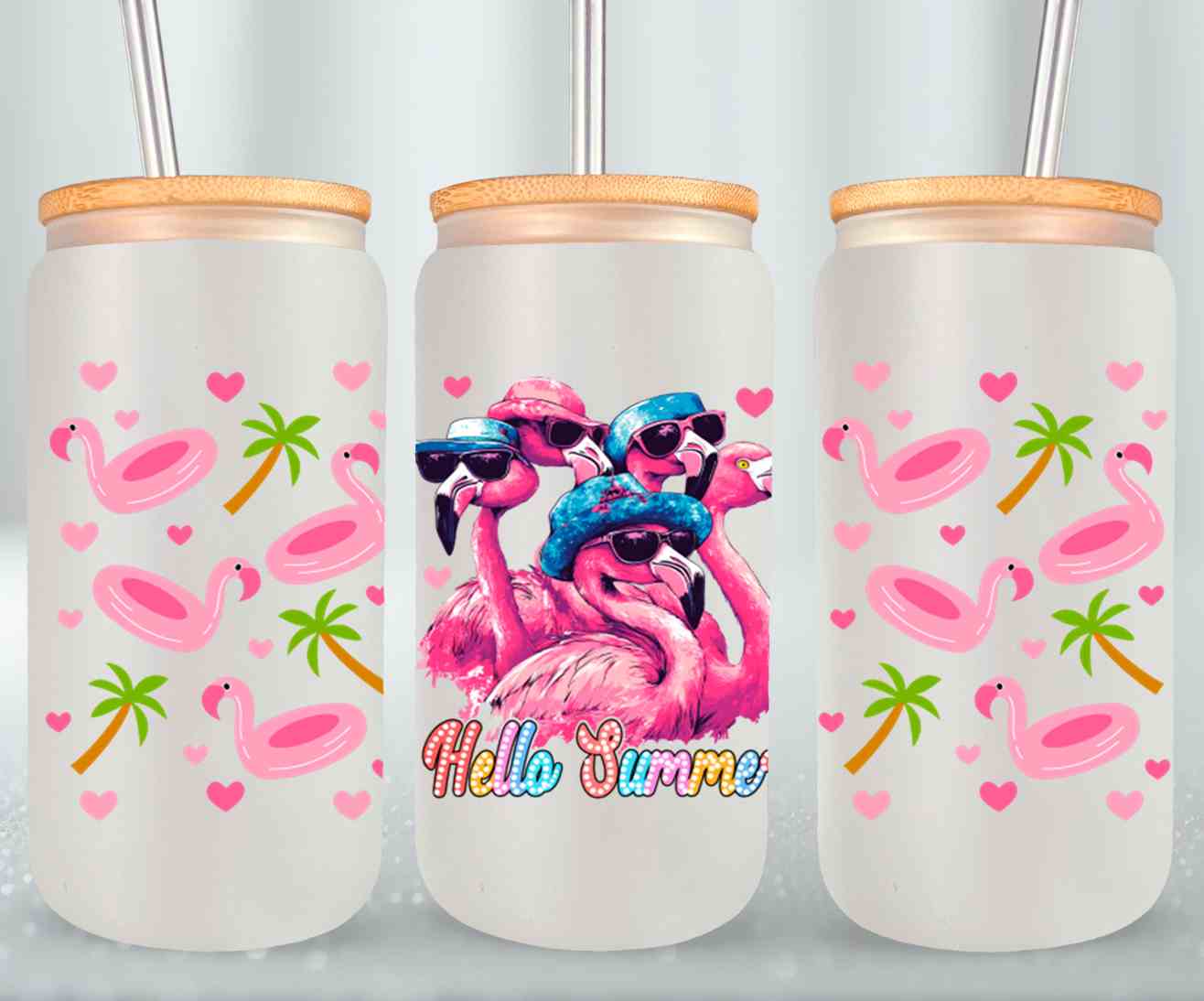 Cute Flamingo Hello Summer-10658